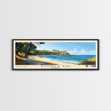 Stokes Bay, Australia Panoramic Print, Vacation Gift, Australia Wall Art, Beach Painting, Beach Decor, Beach Or Lakehouse Art