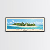 Ukulhas Island, Maldives Panoramic Print, Vacation Gift, Maldives Wall Art, Vacation Wall Art, Vacatation Memories, Beach Decor, Beach Or Lakehouse Art