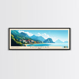 Zhoushan, China Panoramic Beach Print, Vacation Gift, China Wall Art, Beach Painting, Beach Decor, Beach Painting