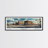 Renton Washington Panoramic Print, Creative Framed Canvas Print, City Travel Poster, Living Room Art, Home Decor, Unique Gift