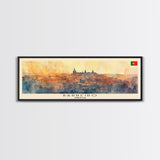 Barreiro Portugal Travel Print Wall Art, Panoramic City Art, Travel Art, Wall Decor, Vacation Gift, Framed Canvas Print Or Metal Art