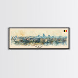 Kyiv Ukraine Wall Art, Panoramic Travel Poster, Panoramic Framed Canvas Print, City Wall Art, Wall Hanging Home Decor, Travel Art