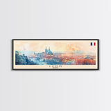 Lyon France Travel Print Wall Art, Panoramic City Art, Travel Art, Wall Decor, Vacation Gift, Framed Canvas Print Or Metal Art