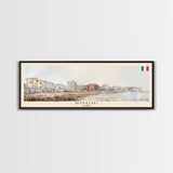 Rimini Italy Travel Art, City Art, Framed Canvas Print or Metal Wall Art, Europe Travel Poster, Panoramic Wall Art, Extra Wide Wall Art