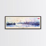 Szczecin Poland Travel Print Wall Art, Panoramic City Art, Travel Art, Wall Decor, Vacation Gift, Framed Canvas Print Or Metal Art