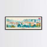 Split Croatia Travel Print Wall Art, Panoramic City Art, Travel Art, Wall Decor, Vacation Gift, Framed Canvas Print Or Metal Art