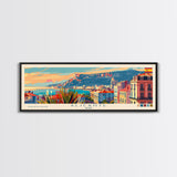 Alicante Spain Travel Print Wall Art, Panoramic City Art, Travel Art, Wall Decor, Vacation Gift, Framed Canvas Print Or Metal Art