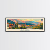 Doboj Bosnia Travel Print Wall Art, Panoramic City Art, Travel Art, Wall Decor, Vacation Gift, Framed Canvas Print Or Metal Art