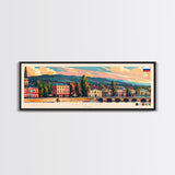 Izhevsk Russia Wall Art, Panoramic Travel Poster, Panoramic Framed Canvas Print, City Wall Art, Wall Hanging Home Decor, Travel Art