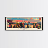 Linkoping Sweden Travel Art, City Art, Framed Canvas Print or Metal Wall Art, Europe Travel Poster, Panoramic Wall Art, Extra Wide Wall Art