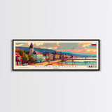 Nizhnevartovsk Russia Travel Art, City Art, Framed Canvas Print or Metal Wall Art, Europe Travel Poster, Panoramic Wall Art, Extra Wide Wall Art