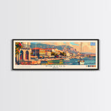 Piraeus Greece Travel Art, City Art, Framed Canvas Print or Metal Wall Art, Europe Travel Poster, Panoramic Wall Art, Extra Wide Wall Art