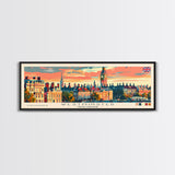 Westminster United Kingdom Wall Art, Panoramic Travel Poster, Panoramic Framed Canvas Print, City Wall Art, Wall Hanging Home Decor, Travel Art