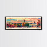 Yaroslavl Russia Wall Art, Panoramic Travel Poster, Panoramic Framed Canvas Print, City Wall Art, Wall Hanging Home Decor, Travel Art