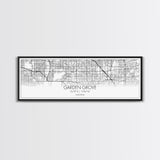 Panoramic Garden Grove City Map, California Art, Map Print, Minimalist Wall Art, Canvas Art, Housewarming Gift, Street Map Art, Closing Gift