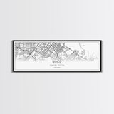 Panoramic Irvine City Map, California Art, Map Print, Minimalist Wall Art, Canvas Art, Housewarming Gift, Street Map Art, Closing Gift