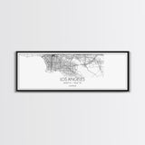 Panoramic Los Angeles City Map, California Art, Map Print, Minimalist Wall Art, Canvas Art, Housewarming Gift, Street Map Art, Closing Gift