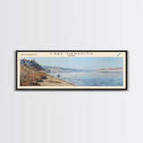 Lake Meredith Texas Framed Canvas Print, Lake House Decor, Panoramic Wall Art, Travel Poster, Scenic Landscape Painting, Bedroom Decor