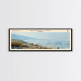 Walker Lake Nevada Panoramic Wall Art, Framed Canvas Print, Lake House Decor, Travel Poster, Serene Landscape, Home Decor