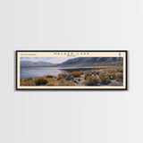 Walker Lake USA Nevada Panoramic Wall Art, Framed Canvas Print, Lake House Decor, Travel Poster, Beautiful Lake Scene, Bedroom Decor