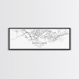 Panoramic Santa Clarita City Map, California Art, Map Print, Minimalist Wall Art, Canvas Art, Housewarming Gift, Street Map, Closing Gift