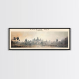 Angkor Wat Cambodia | Framed Travel Poster Canvas Print | Trendy Wall Art | Watercolor Painting | Living Room Art | Unique Art