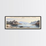 Calanques National Park COUNTRY | Framed Travel Poster Canvas Print | Trendy Wall Art | Watercolor Painting | Living Room Art | Unique Art