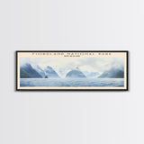 Fiordland National Park Travel Print Wall Art, Travel Poster Print, Retro Style COUNTRY Home Decor, Wall Hanging, Travel Gift Idea, Unique Metal Art