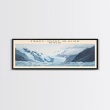 Franz Josef Glacier COUNTRY Travel Poster Print, Framed Canvas Print, COUNTRY Travel Art, Wood Framed Art, Wall Hanging, Home Decor