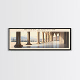 Hassan II Mosque Travel Poster Print, Framed Canvas Wall Art, Metal Wall Art, COUNTRY art, Gift For Him, Travel Wall Art, Travel Lover Gift