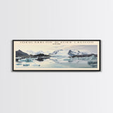 Jökulsárlón Glacier Lagoon COUNTRY | Framed Travel Poster Canvas Print | Trendy Wall Art | Watercolor Painting | Living Room Art | Unique Art