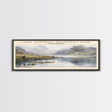 Lake District National Park COUNTRY | Framed Travel Poster Canvas Print | Trendy Wall Art | Watercolor Painting | Living Room Art | Unique Art