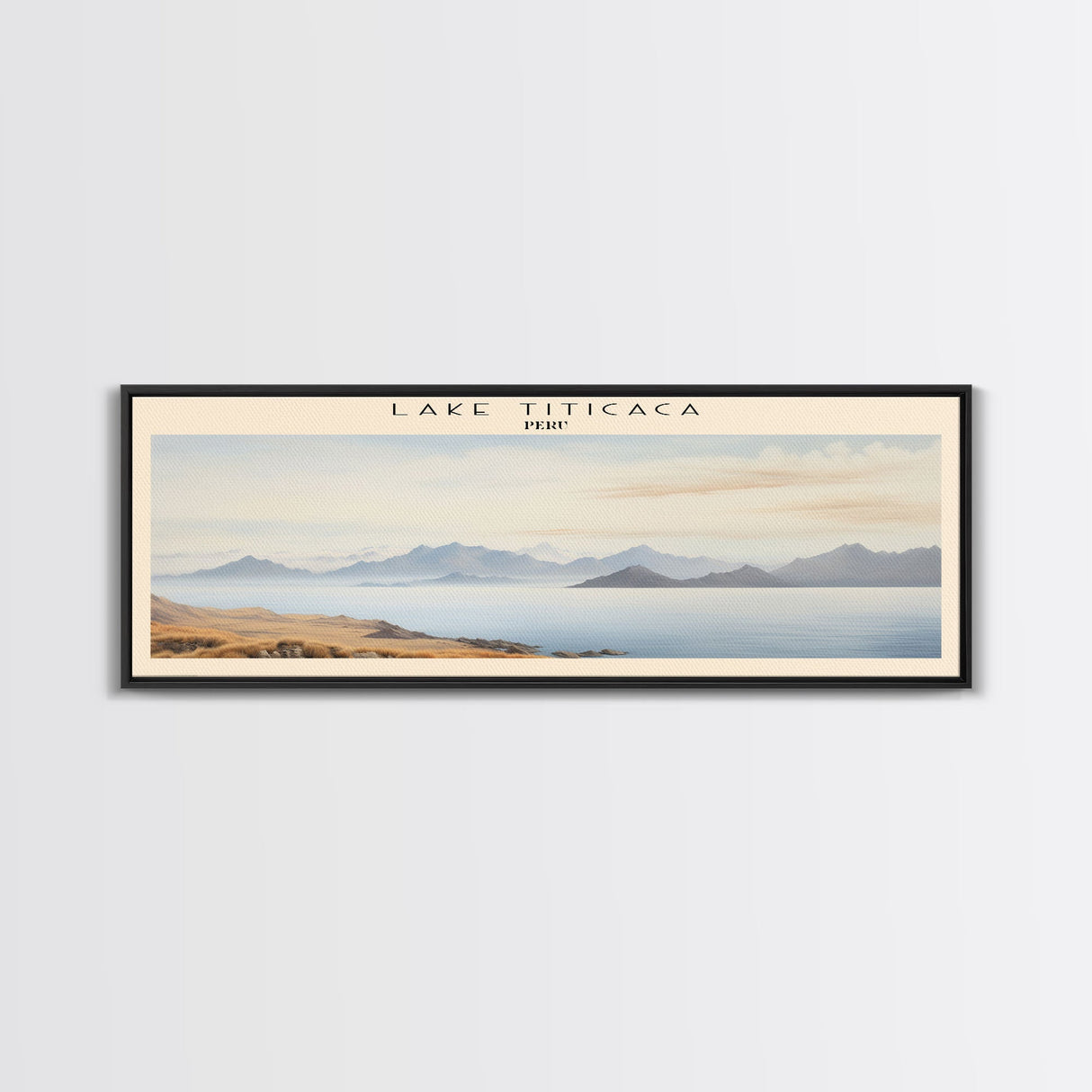 Lake Titicaca Travel Print Wall Art, Travel Poster Print, Retro Style COUNTRY Home Decor, Wall Hanging, Travel Gift Idea, Unique Metal Art