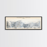 Marble Caves Framed Canvas Print Travel Poster | Wall Art | Home Decor | Gift For Travel Lover | Wall Hanging | Original Art