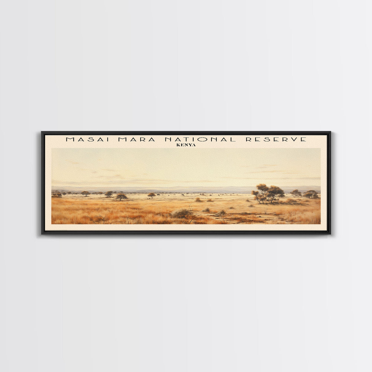 Masai Mara National Reserve Travel Print Wall Art, Travel Poster Print, Retro Style COUNTRY Home Decor, Wall Hanging, Travel Gift Idea, Unique Metal Art