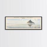 Mont Saint Michel COUNTRY | Framed Travel Poster Canvas Print | Trendy Wall Art | Watercolor Painting | Living Room Art | Unique Art