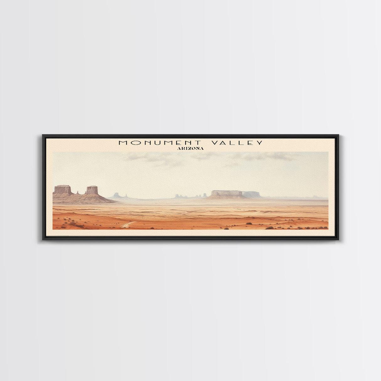 Monument Valley Travel Print Wall Art, Travel Poster Print, Retro Style COUNTRY Home Decor, Wall Hanging, Travel Gift Idea, Unique Metal Art