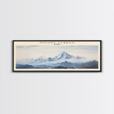 Mount Elbrus COUNTRY | Framed Travel Poster Canvas Print | Trendy Wall Art | Watercolor Painting | Living Room Art | Unique Art