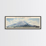 Pacaya Volcano Travel Poster Print, Framed Canvas Print, COUNTRY Travel Art, Wood Framed Art, Wall Hanging, Home Decor