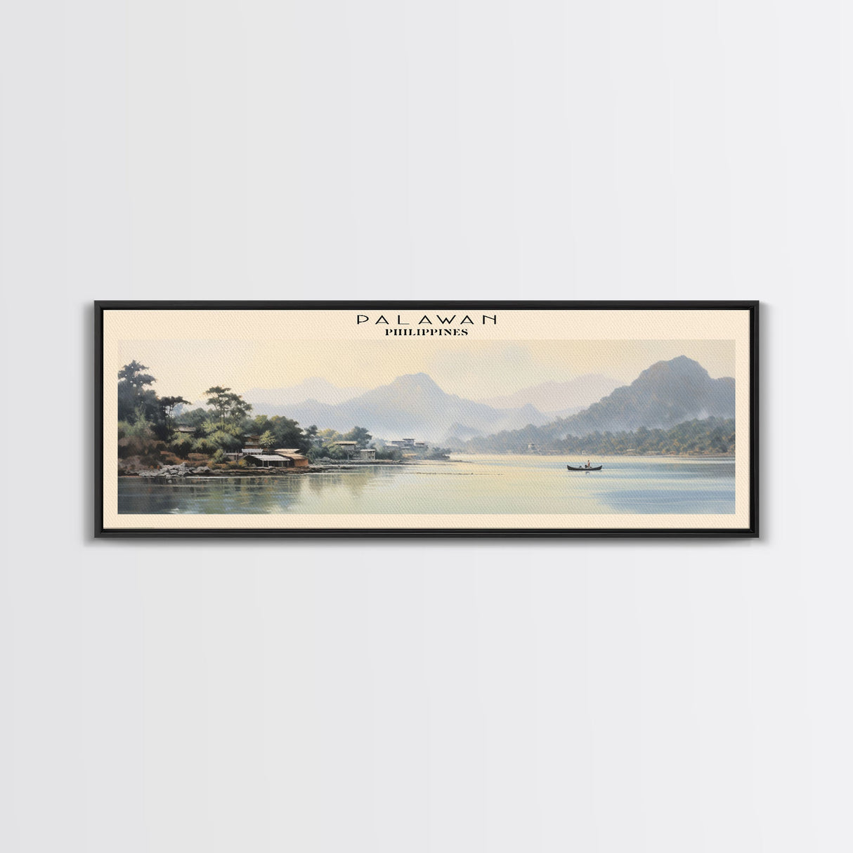 Palawan Framed Canvas Print Travel Poster | Wall Art | Home Decor | Gift For Travel Lover | Wall Hanging | Original Art