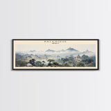 Palenque COUNTRY | Framed Travel Poster Canvas Print | Trendy Wall Art | Watercolor Painting | Living Room Art | Unique Art