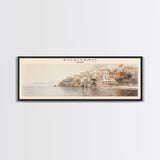 Positano Travel Poster Print, Framed Canvas Print, COUNTRY Travel Art, Wood Framed Art, Wall Hanging, Home Decor