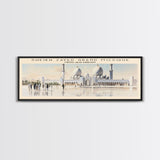 Sheikh Zayed Grand Mosque COUNTRY | Framed Travel Poster Canvas Print | Trendy Wall Art | Watercolor Painting | Living Room Art | Unique Art