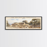 The Palace of Knossos Travel Print Wall Art, Travel Poster Print, Retro Style COUNTRY Home Decor, Wall Hanging, Travel Gift Idea, Unique Metal Art