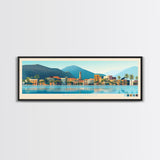 Bailundo, Angola Panoramic Travel Poster Canvas Print, Bailundo, Angola Painting, Angola Art, Bailundo Panoramic Travel Art, Travel Painting