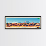 Banfora, Burkina Faso Panoramic Travel Poster Canvas Print, Banfora, Burkina Faso Painting, Burkina Faso Art, Banfora Travel Art, Guest Room Painting