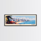 Conakry, Guinea Panoramic Travel Poster Canvas Print, Conakry, Guinea Painting, Guinea Art, Conakry Travel Art, Guest Room Painting