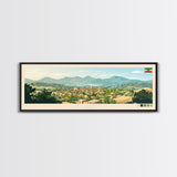 Dessie, Ethiopia Panoramic Travel Poster Canvas Print, Dessie, Ethiopia Painting, Ethiopia Art, Dessie Panoramic Travel Art, Travel Painting