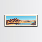 Eldoret, Kenya Panoramic Travel Poster Canvas Print, Eldoret, Kenya Painting, Kenya Art, Eldoret Travel Art, Living Room Painting