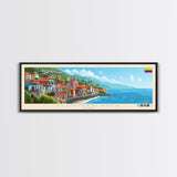 Floridablanca, Colombia Panoramic Travel Poster Canvas Print, Floridablanca, Colombia Painting, Colombia Art, Floridablanca Travel Art, Guest Room Painting